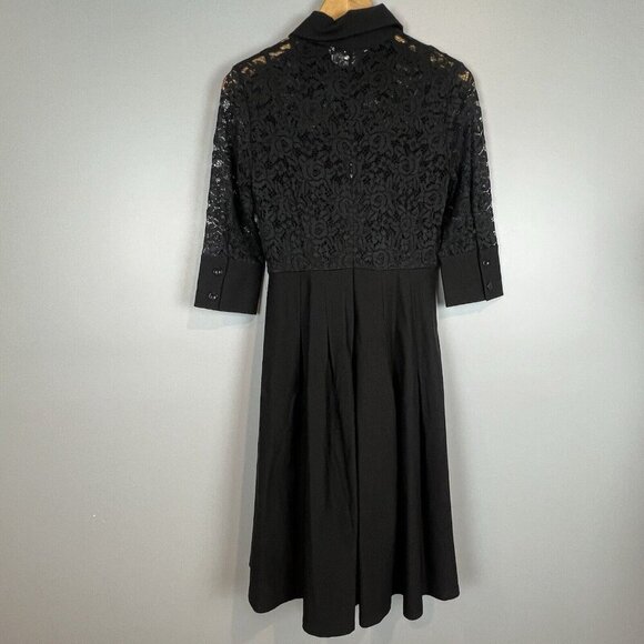 Miss May Retro Cocktail Dress Black Lace Size Medium NWT Gorgeous City - Picture 10 of 14